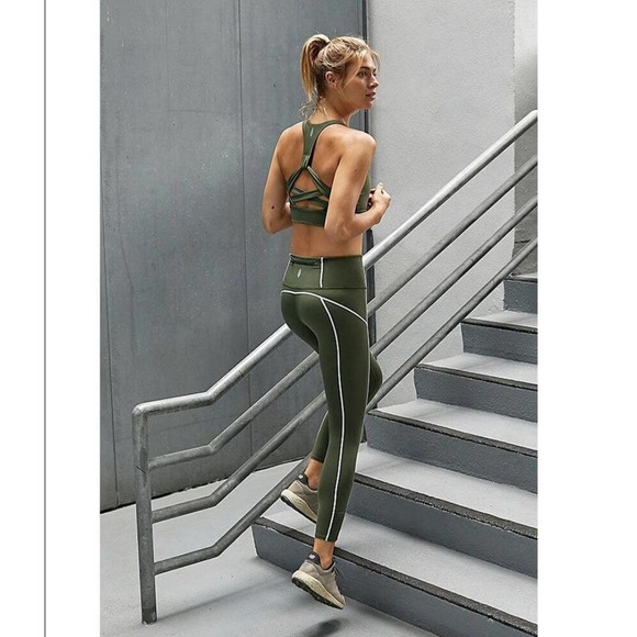 FP Movement by Free People Pants - NWT Free People Movement You're A Peach Legging in Secret Moss